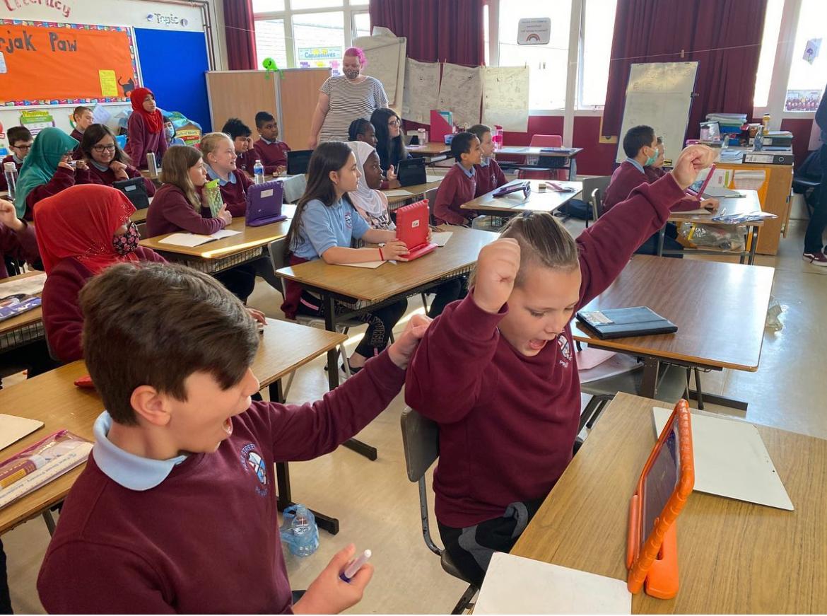 Pupils taking part in a HIP Psychology classroom workshop